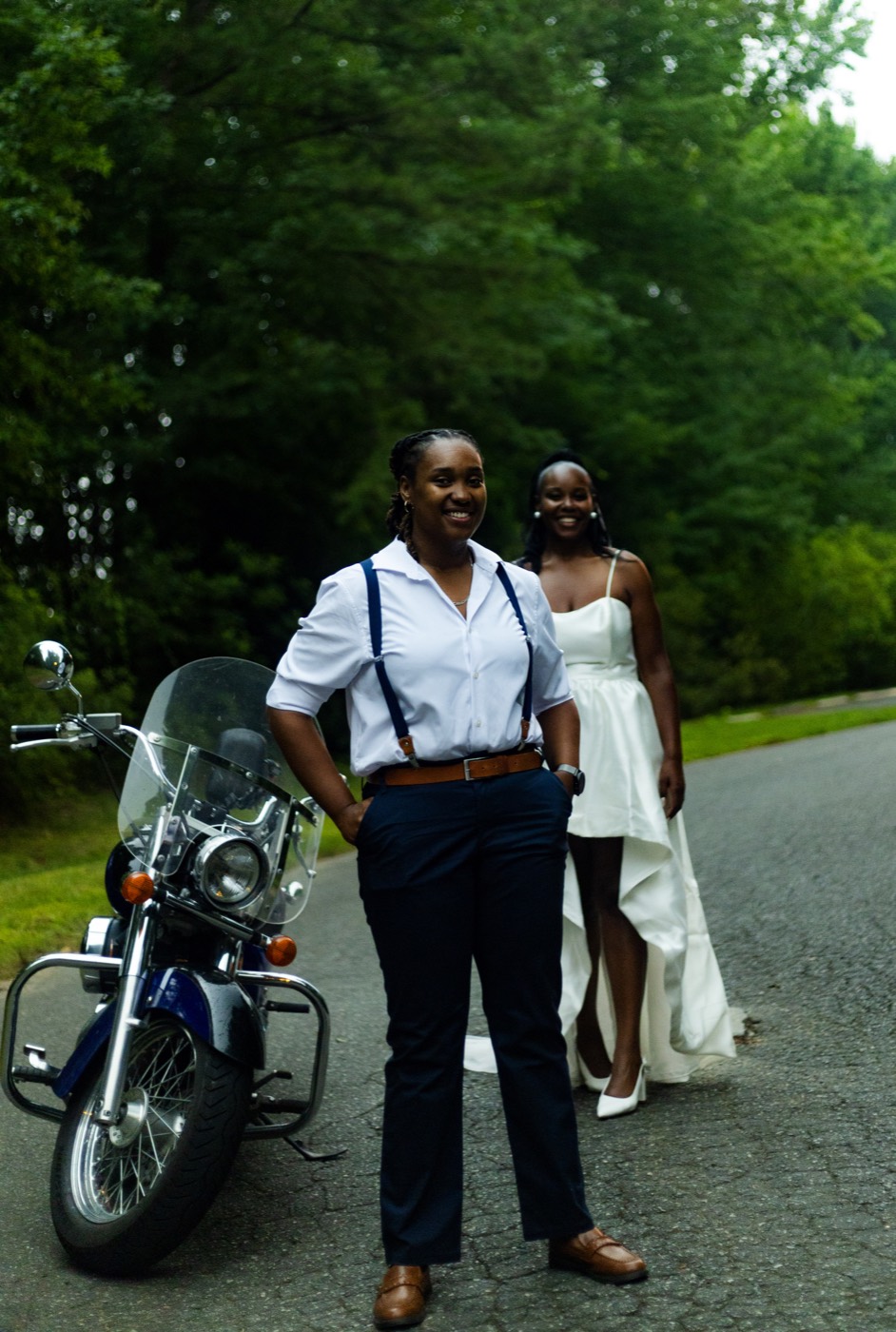Tasha and Tiara, motorcycle love, frame 54