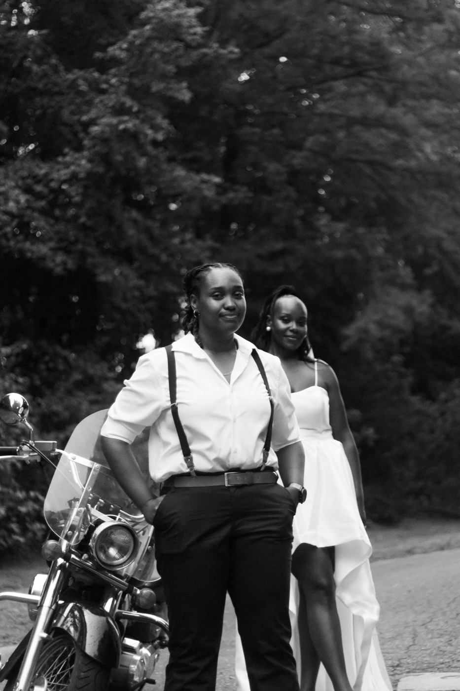 Tasha and Tiara, motorcycle love, frame 55