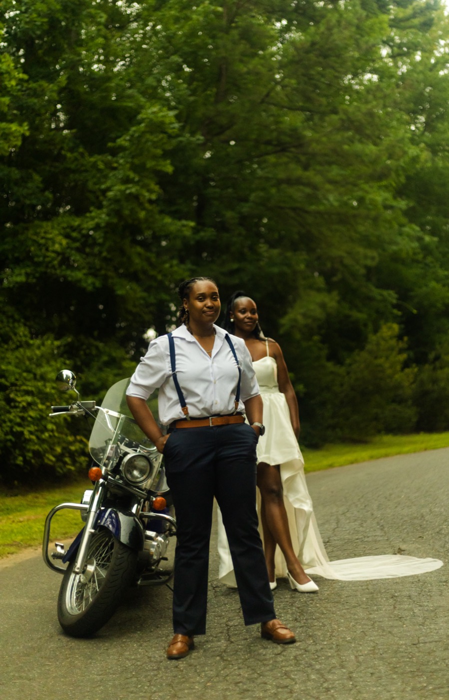 Tasha and Tiara, motorcycle love, frame 56