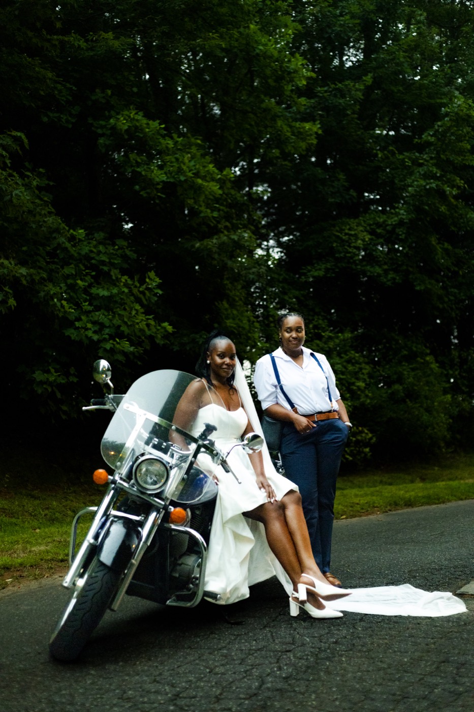 Tasha and Tiara, motorcycle love, frame 58