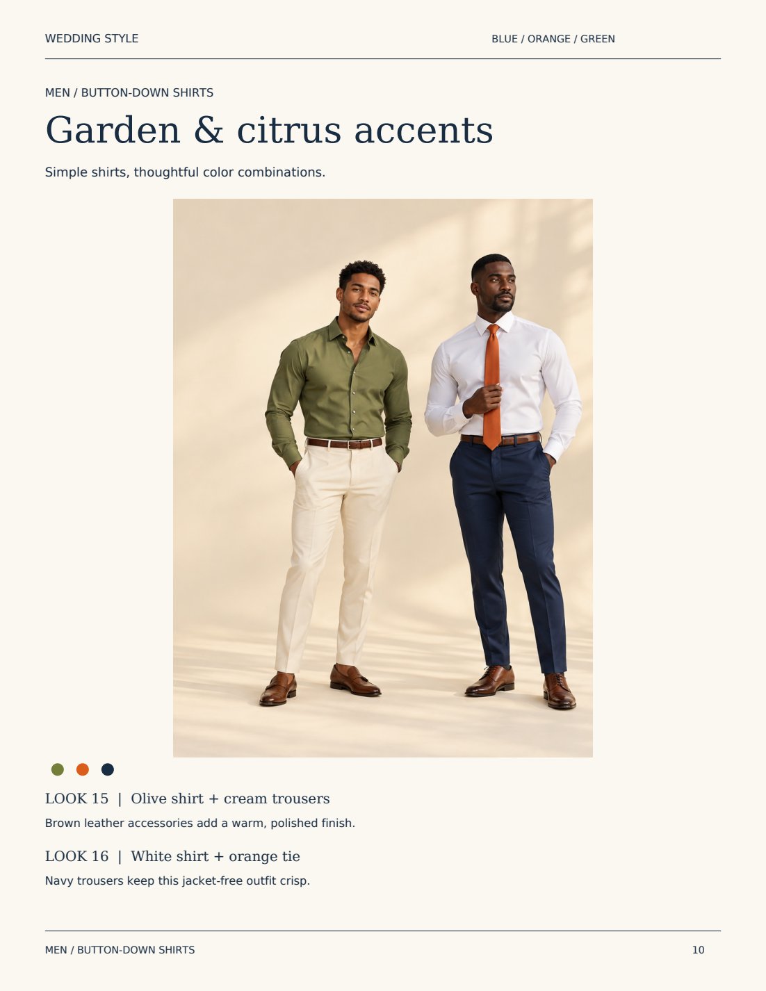 Garden and citrus accents